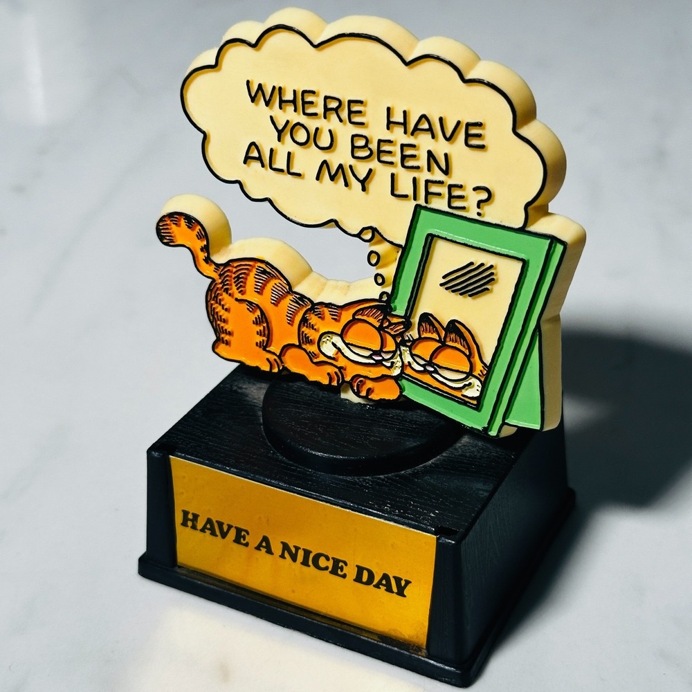 Vintage 1978 Garfield Trophy - Aviva - "Where Have You Been All My Life"